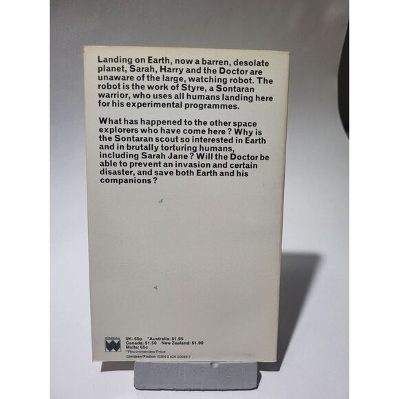 Doctor Who and the Sontaran Experiment Paperback Novel Ian Marter Target Book - Picture 2 of 2